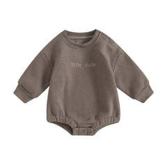 Baby Boys' Letter Embroidery Bodysuit, Fall Sweatshirt