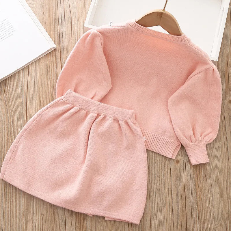 Sweater and Skirt School Set