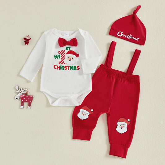 Christmas Overall Pants Set