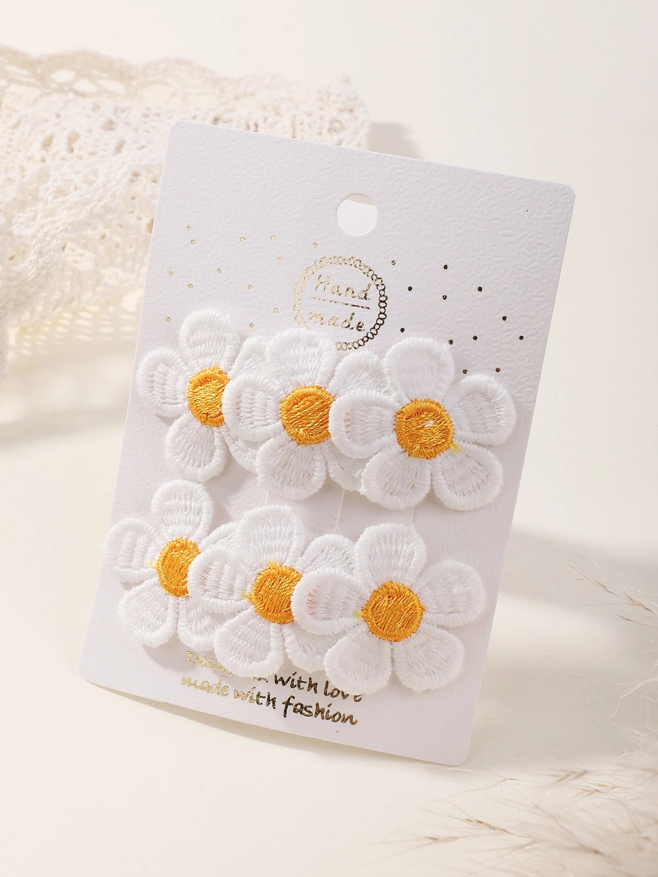 2Pcs Flower Hair Clips