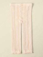 Girls' Lace Mesh Leggings, Breathable Summer Tights