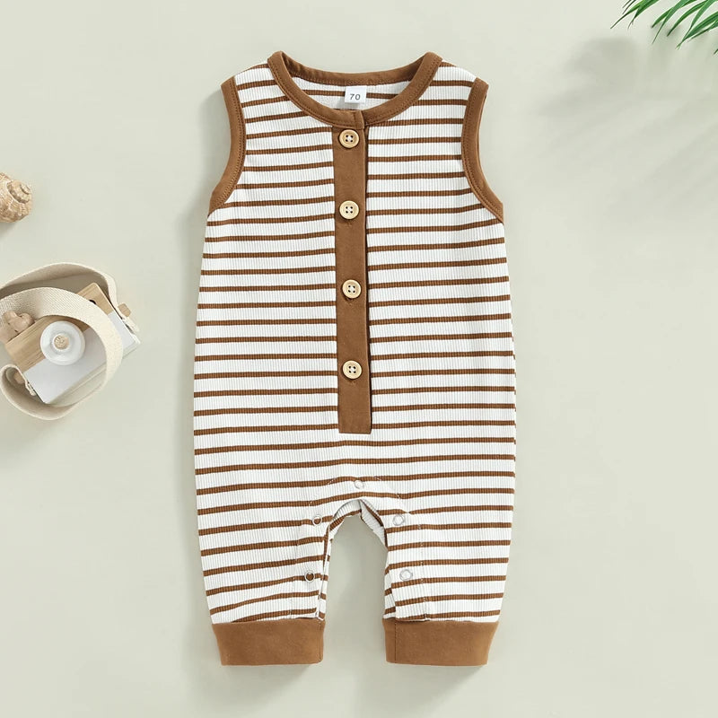 Sleeveless Crew Neck Jumpsuit