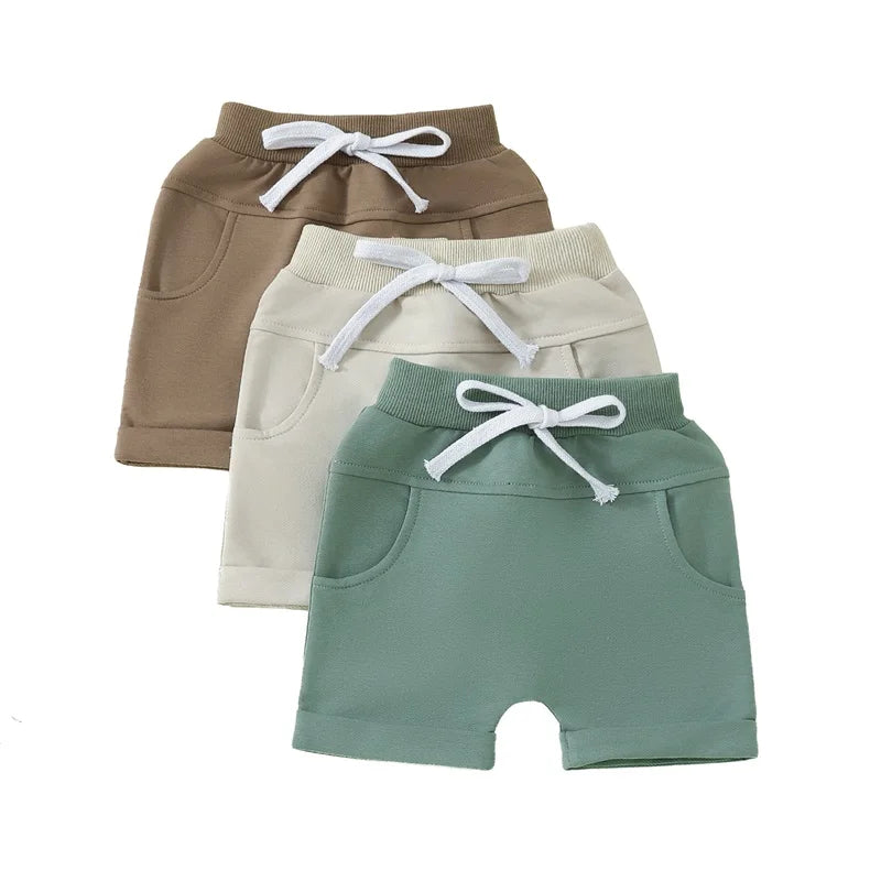 Casual Solid Baby Kids Shorts Pants