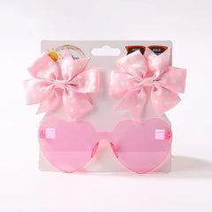 Dot Hairpins & Heart glasses