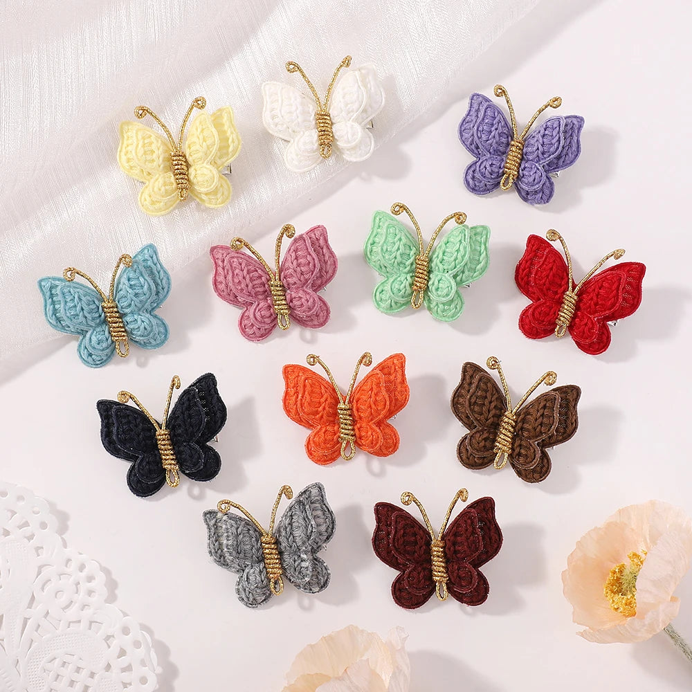 Butterfly hair clips