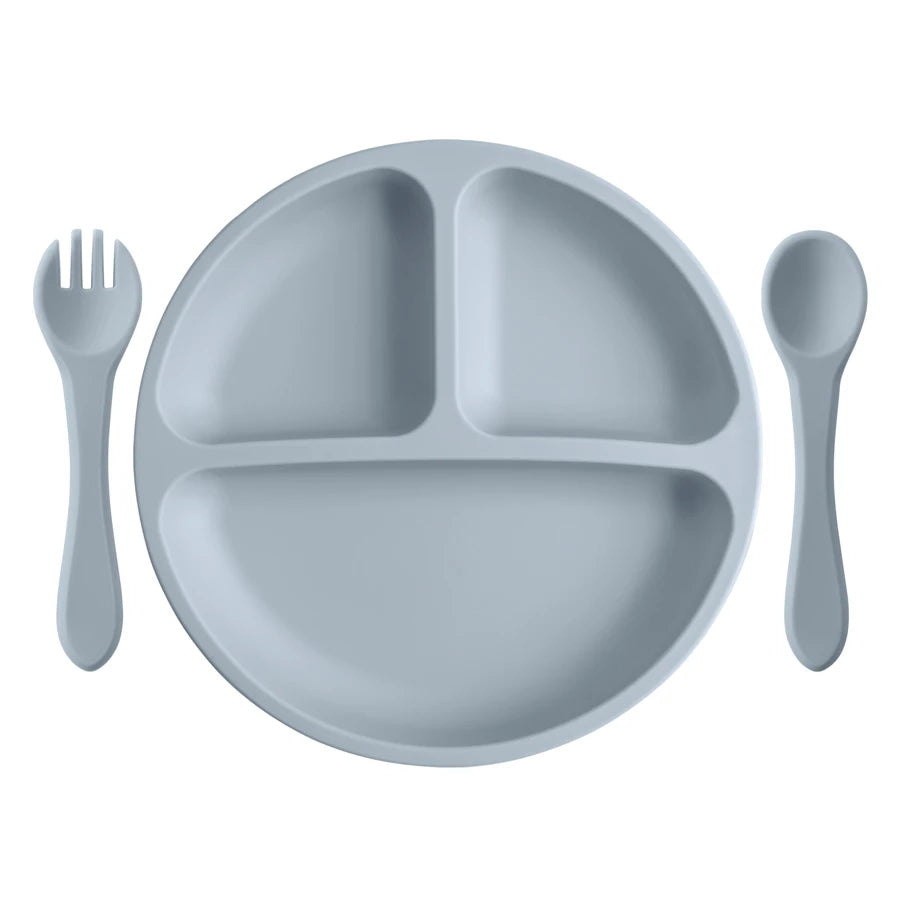 Training Silicone Tableware Set With Spoon Fork - PAMU8