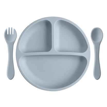 Training Silicone Tableware Set With Spoon Fork - PAMU8
