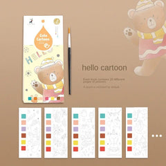 Portable Children Watercolor Painting Book - PAMU8