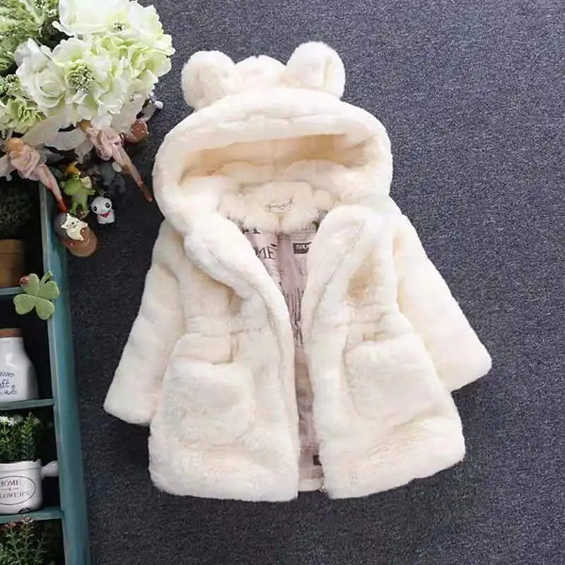 Faux Fur Winter Kids Coat