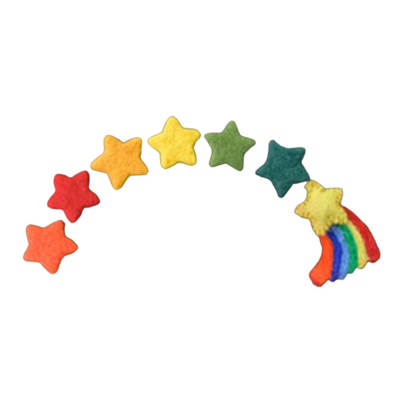 5Pcs Baby Wool Felt Stars Photography Accessories - PAMU8