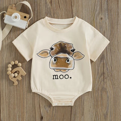 Cow Head Print Outfit