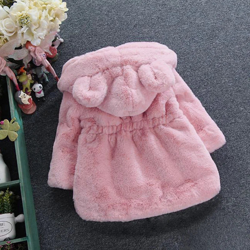 Faux Fur Winter Kids Coat