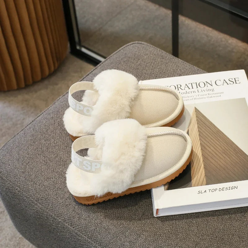 Kids Toes Wrapped Plush Slippers