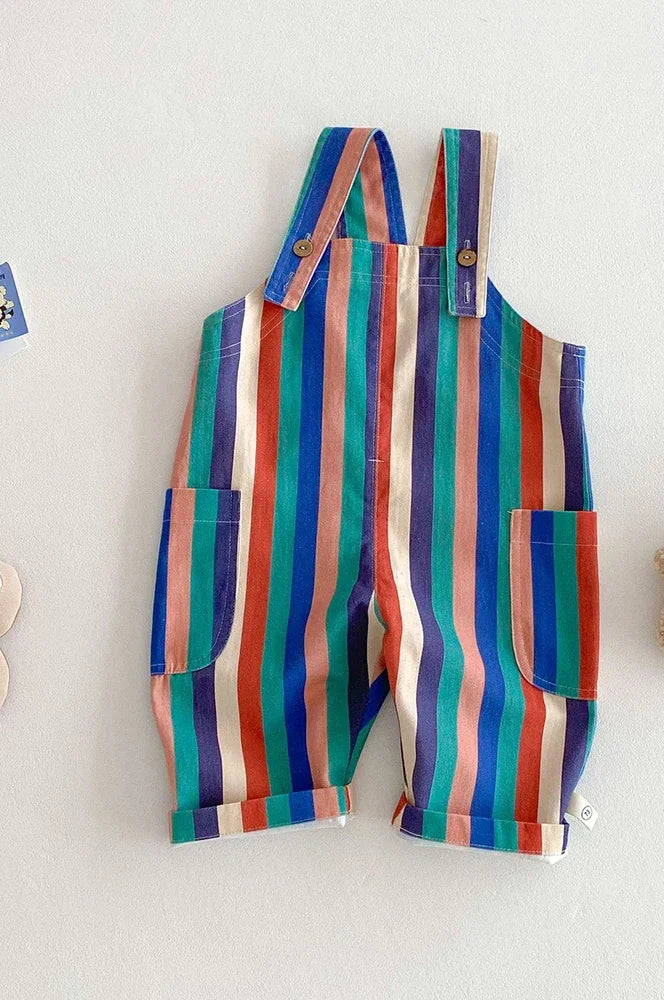 Kids' Spring Jumpsuit, Unisex Casual Romper