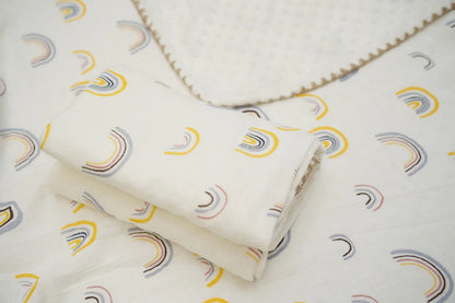 Newborn Bear Print Blanket Pure Cotton - PAMU8