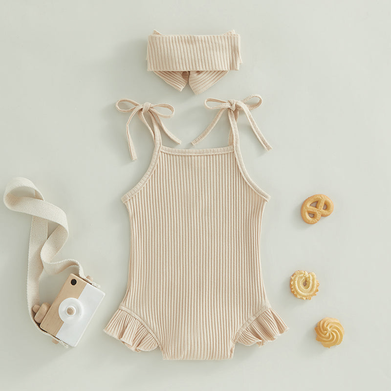 Tie-Up Strap Baby Outfit