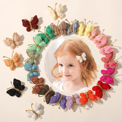 Girls' Butterfly Hair Clips, 20-Pack Assorted Colors