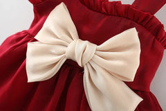 Sweet Bow Silk Princess Dress