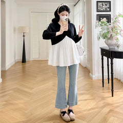 Patchwork Maternity Top