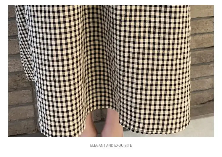 New Maternity Plaid Dresses