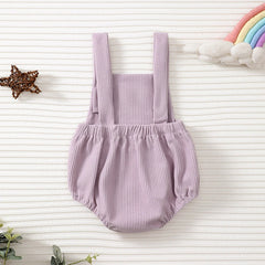 Rainbow Strawberry Embroidery Romper