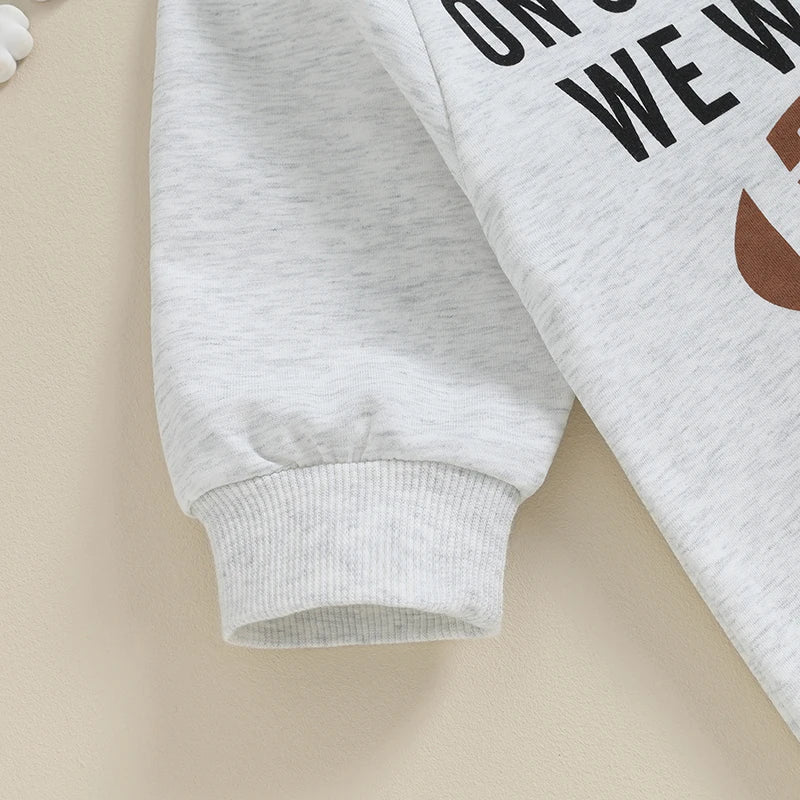Baby Soccer Print Romper, Long-Sleeve Fall Jumpsuit