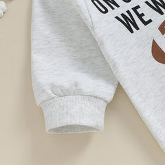Baby Soccer Print Romper, Long-Sleeve Fall Jumpsuit