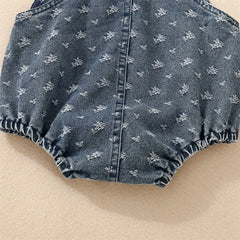 Baby Girl Denim Romper