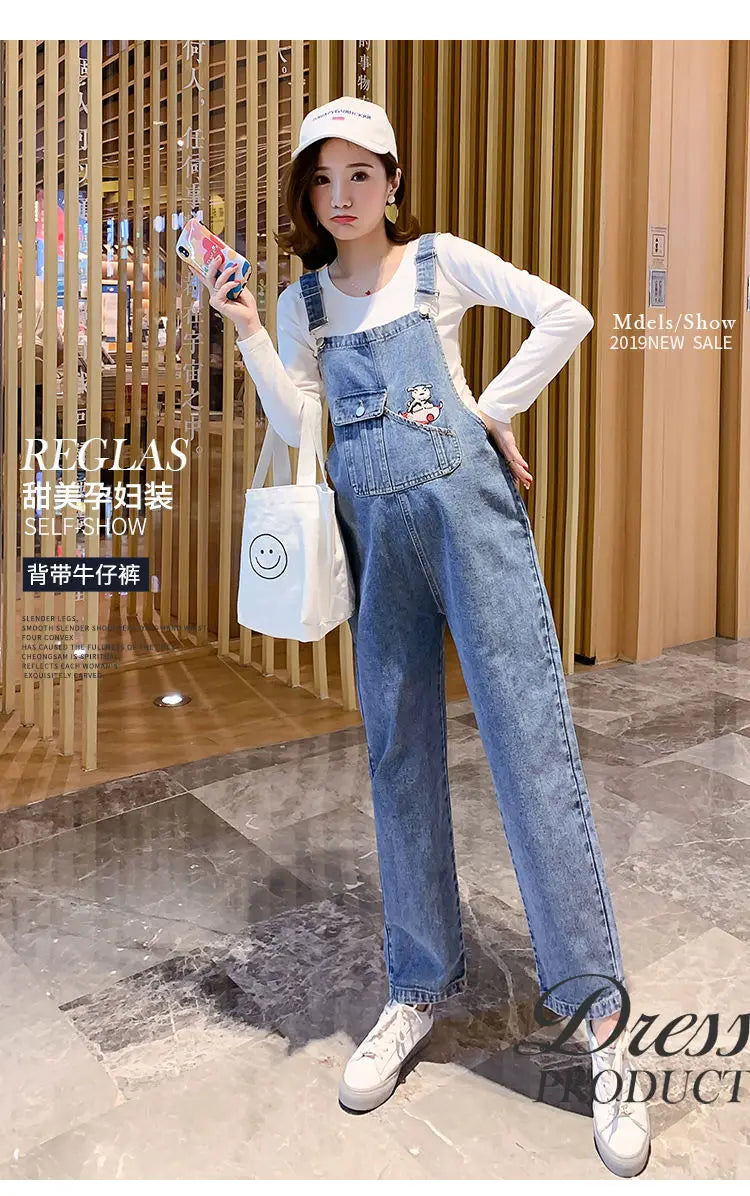 Maternity Jumpsuit Set, Spring and Fall Pregnancy Wear