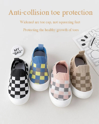 Classic Plaid Non-Slip Sneakers Sport Shoes - PAMU8
