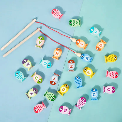 Kids Wooden Fishing Toys