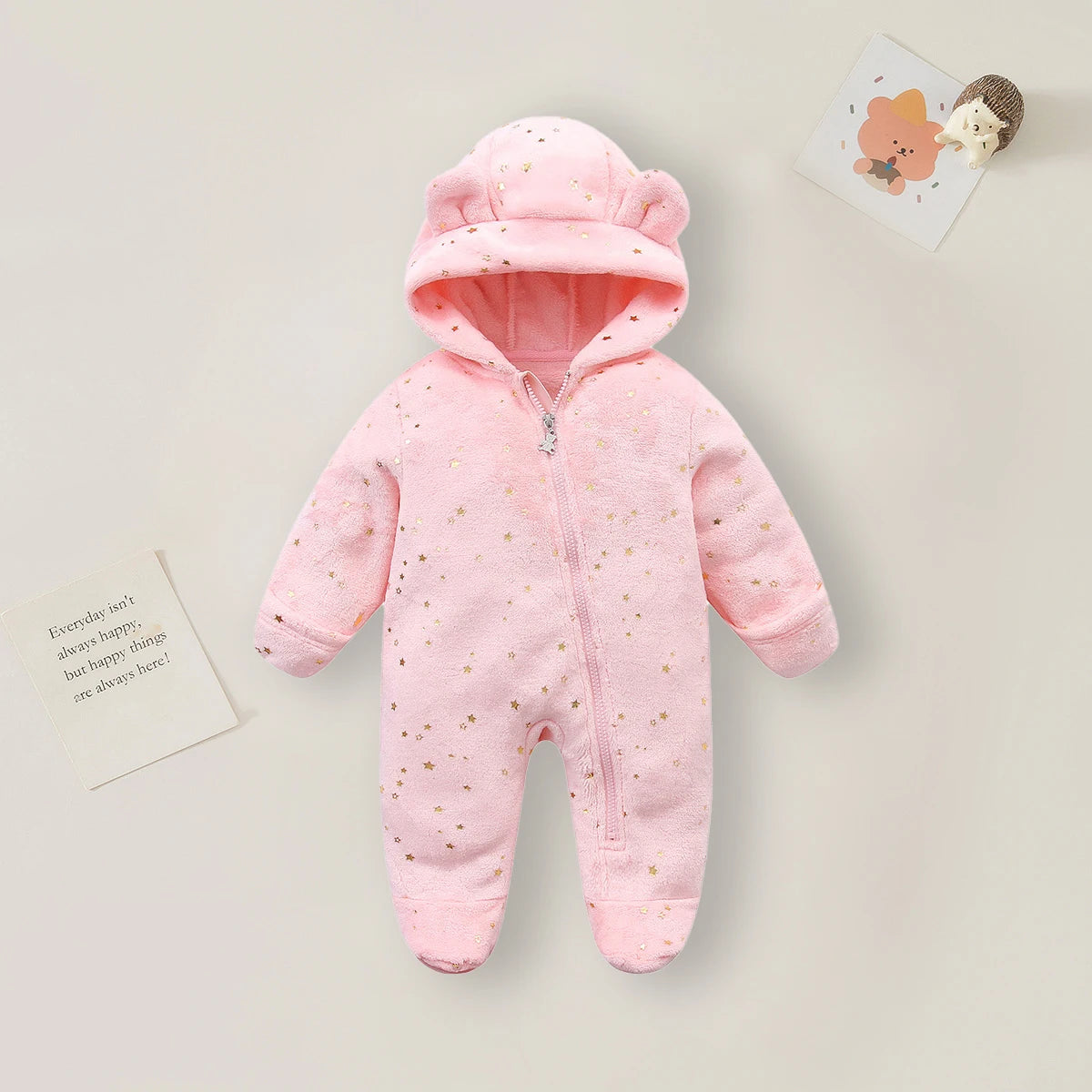 Cartoon Soft Winter Baby Romper