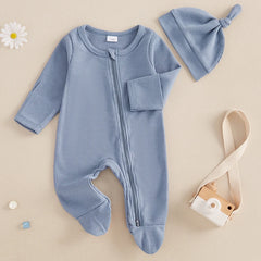 Waffle Knit Baby Jumpsuit