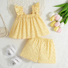 Cute Summer Top Shorts Set