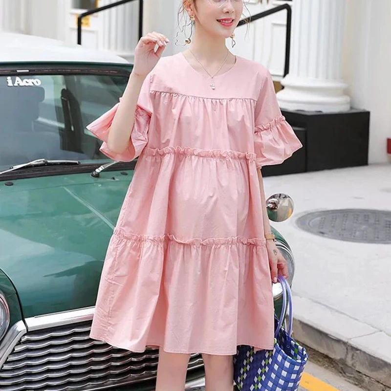 Cotton Chiffon Maternity Dress