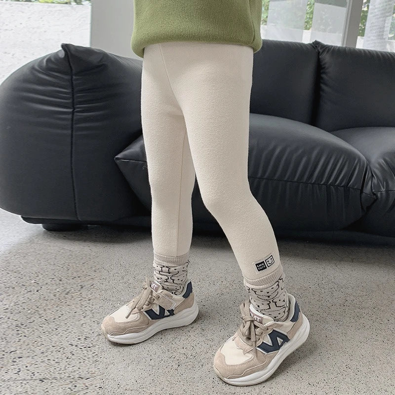 Girls Winter Fleece Warm Leggings