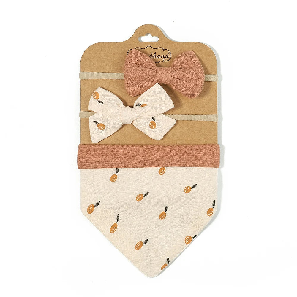 3Pcs BabyBibs with Bow