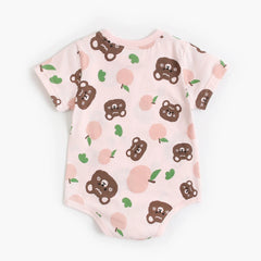 Baby Girls' Cotton Bodysuit, Short-Sleeve Newborn Top
