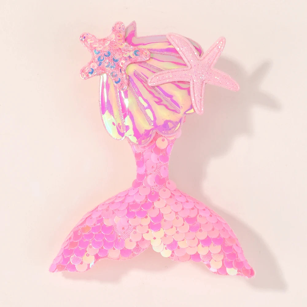 Kids' Mermaid Hair Clip, Glitter Tail Barrette