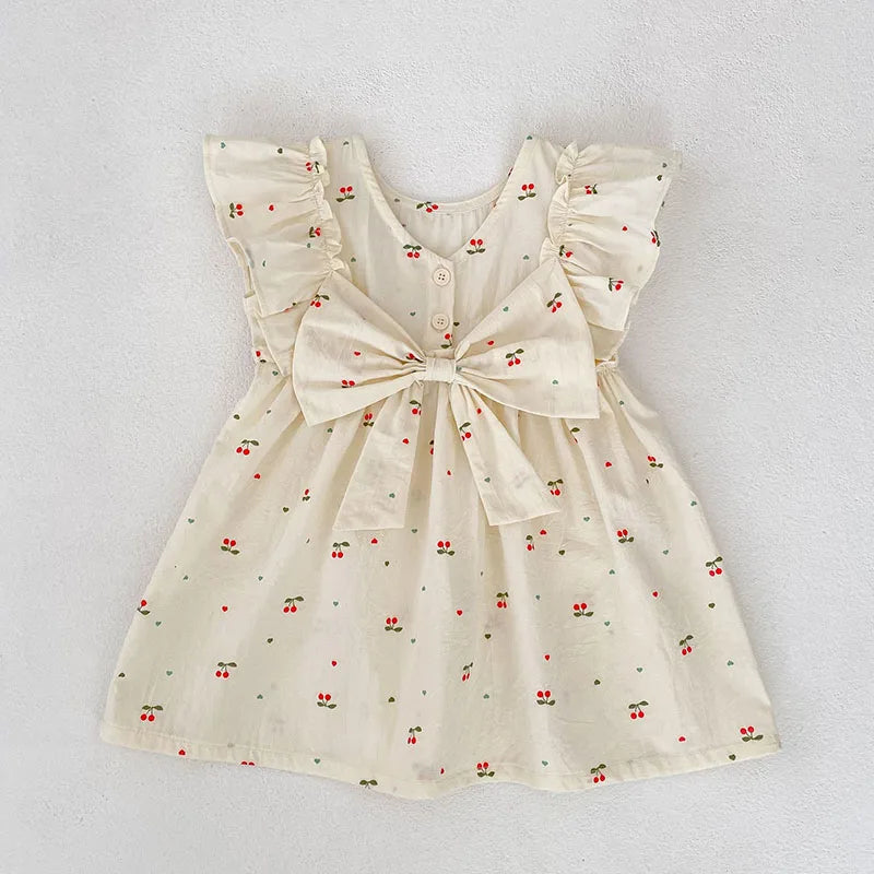 Cherry Girls Bow Jumpsuit