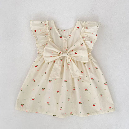 Cherry Girls Bow Jumpsuit