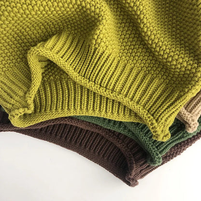 Korean Style Kids Sweater Vintage Boys Knitwear - PAMU8