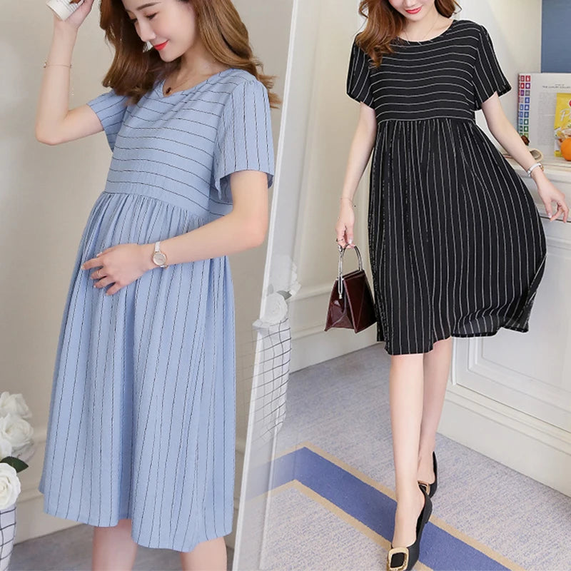 Loose Fit Maternity A-line Dress
