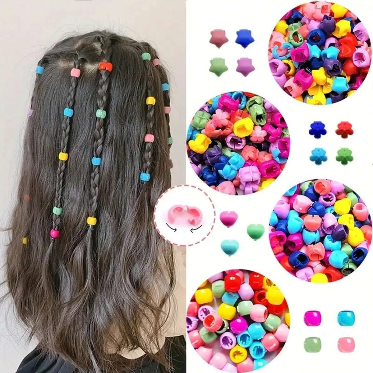 Colorful Small Hair Claw Clips for Girls – 50 & 100pcs Set