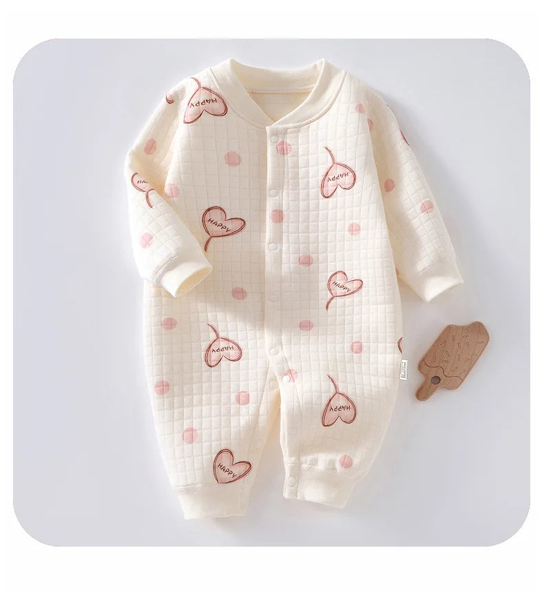 Cute Pattern Printed Baby Jumpsuit
