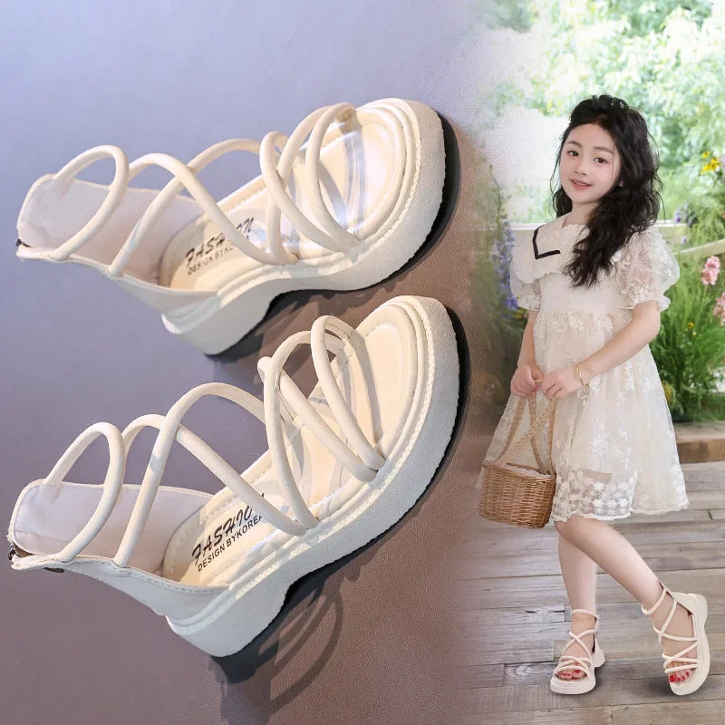 Girls lightweight open toe summer sandals breathable kids shoes USA