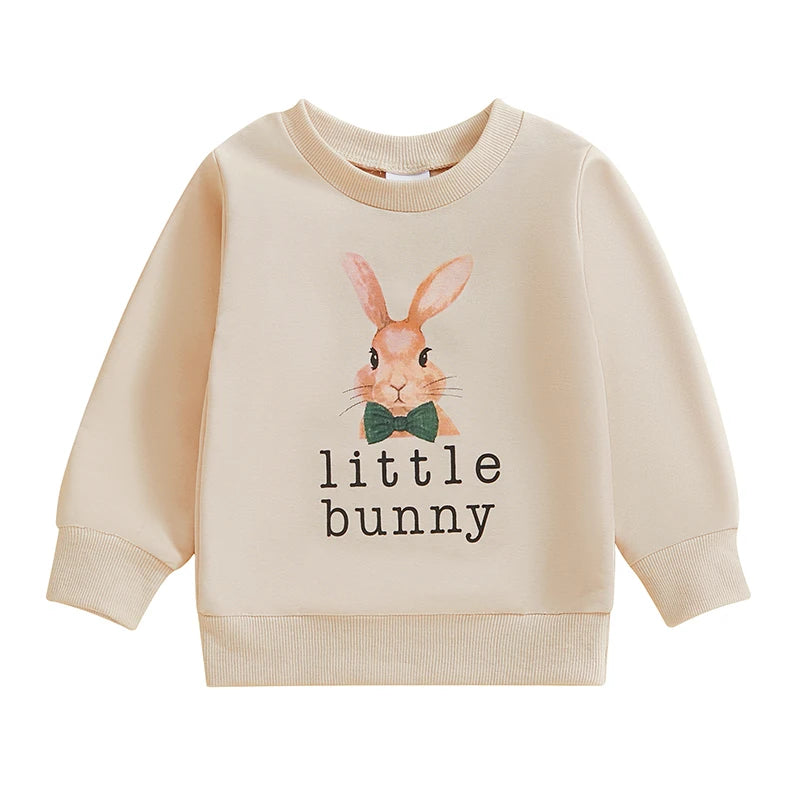 Rabbit Print Long Sleeve Tops