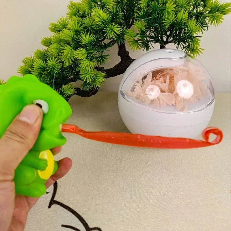Pinch Frog Dinosaur Sticking Tongue  For Kids - PAMU8