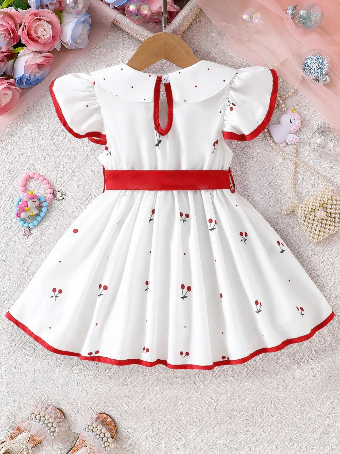 Girls Infant Floral Print Dress | 0-3 Years Summer