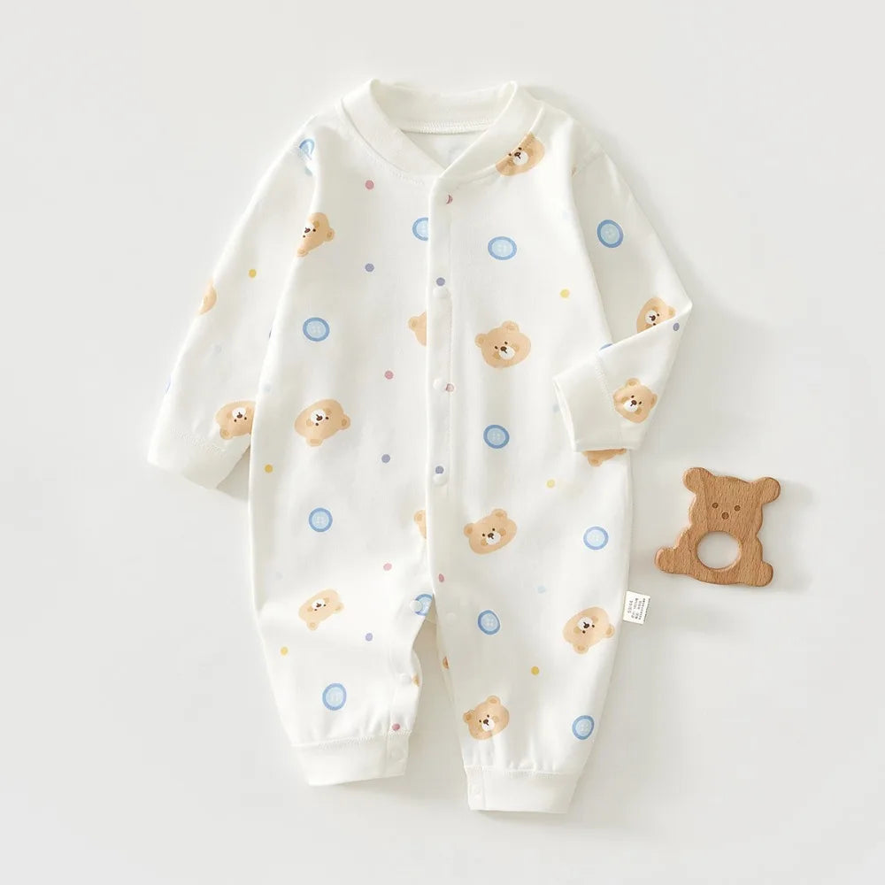 Soft Cartoon Infant Bodysuit Suit